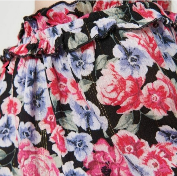 Dynamite Floral Off Shoulder Blouse, Size S - Picture 3 of 10